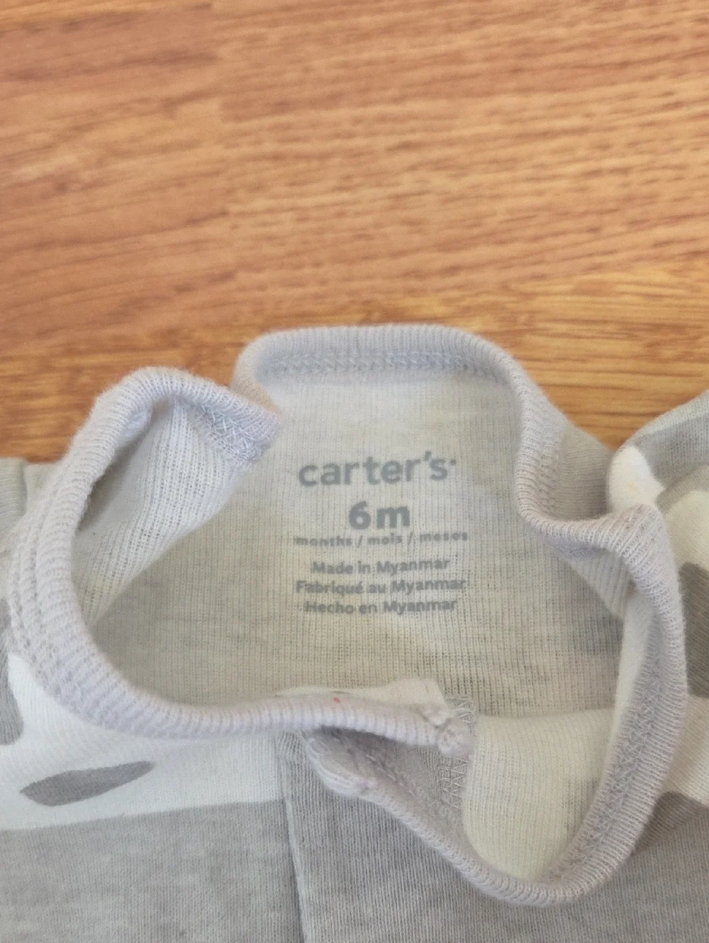 Carter's 6 Months Neutral Cow Bodysuit Footie and Pants 2pc Gray Farm New